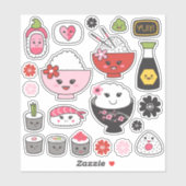 キュートすしビニールのシール シール (シート)