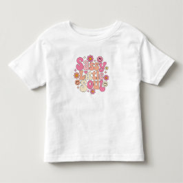キュートでおてんばな小さな魂のキッズグラフィックTシャツ トドラーTシャツ