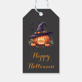 キュートでおばけなハロウィン - かぼちゃ  ギフトタグ