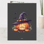 キュートでお化けなハロウィン - かぼちゃ カード (裏面)