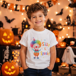 キュートでお茶目なおどけたピエロのハロウィン キッズ Tシャツ