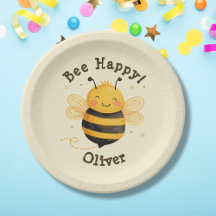 キュートでまんまるハチの"Bee Happy"