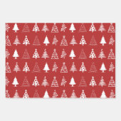 キュートでカラフルクリスマスの雰囲気 ラッピングペーパーシート (正面)