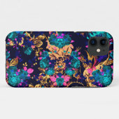 キュートでシックな抽象的な花の背景 Case-Mate iPhoneケース (裏面(横))