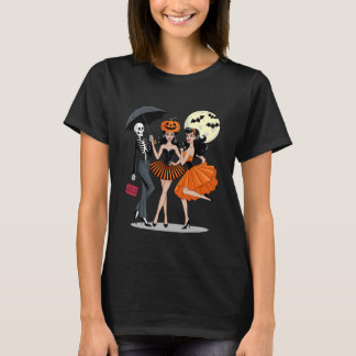 キュートでスプーキーなハロウィンコスチューム パーティー 女性 女子 Tシャツ