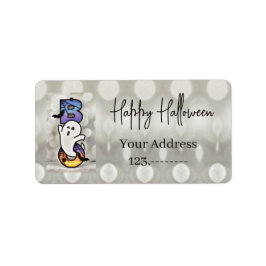 キュートでスプーキーなハロウィーン おばけ・コウモリ・クモ ラベル