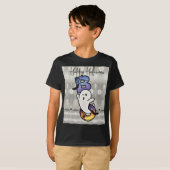 キュートでスプーキーなハロウィーン おばけ、コウモリ、クモ Tシャツ (正面フル)