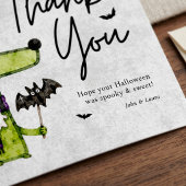 キュートでスプーキーな水彩ハロウィンパーティー フェイバータグ