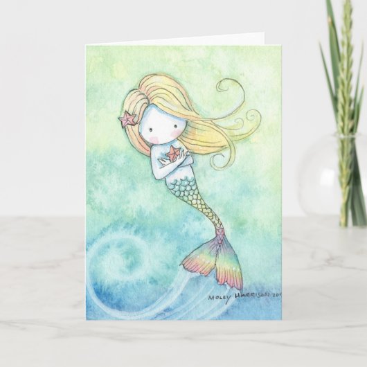 キュートでファンタジーな人魚カード カード (正面)