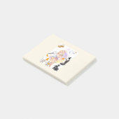 キュートでファンタジーな妖精の女の子のデザインの付箋 ポストイット (アングル)