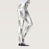 キュートでブカラフルルフランスのドッグレギンス レギンス (右)