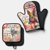 キュートでボカラフルストンテリア 鍋つかみ&鍋敷きセット (正面/裏面)