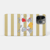 キュートで個性的なマウス ストライプ柄 Case-Mate iPhoneケース (裏面(横))