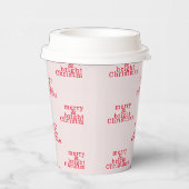 キュートで明モダンるい赤メリーのクリスマス 紙コップ (右)