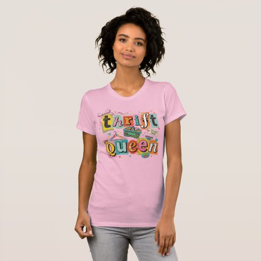 キュートで楽しいリサイクルショップの女王 Tシャツ (正面フル)