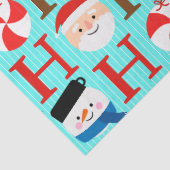 キュートで楽しい「ホ・ホ・ホ」クリスマスの手書き風スクリプト デコパージュ 薄葉紙 (詳細)