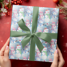 キュートで芸術的な面白いクリスマスのホリデースノーマンパターン