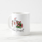 キュートで面白いクリスマス コーヒーマグカップ (正面左)
