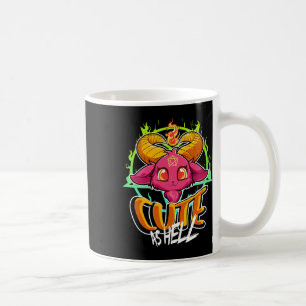 キュートとして地獄のハロウィーンのかわいいポメッおもしろいトSatan G コーヒーマグカップ