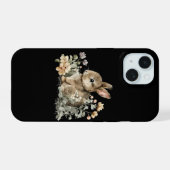 キュートなうさぎ  iPhone 15ケース (裏面横)