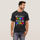 キュートなお別れ1年生クルー こんにちは2年生スクワッド Tシャツ (正面フル)