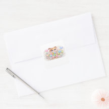 キュートなかわいいベストウィッシュネコの淡いピンクの花柄