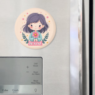 キュートなかわいい「優しくする」イラスト マグネット