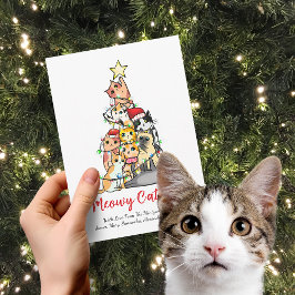 キュートなにゃんクリスマスツリー シーズンカード