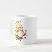 キュートなひよこラテハートコーヒーマグ コーヒーマグカップ (正面左)