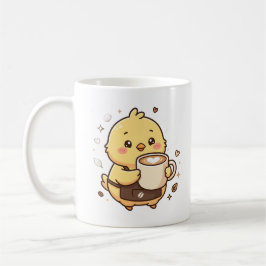 キュートなひよこラテハートコーヒーマグ コーヒーマグカップ