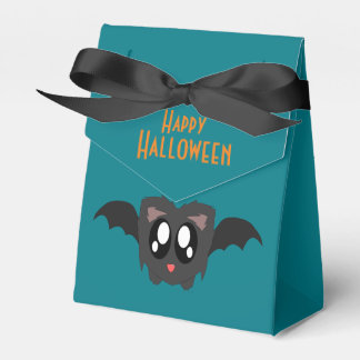 キュートなもじゃもじゃコウモリ ハッピーハロウィン お菓子ボックス フェイバーボックス
