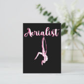 キュートなアエリアリストウィメンズエアリアルフープアーティスト ポストカード (スタンド正面)