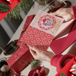 キュートなアソロトルクリスマス シーズンポストカード