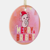 キュートなアソロトルクリスマス セラミックオーナメント (右)