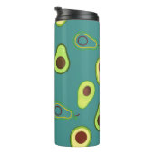 キュートなアボカドスライス夏の緑のグラデーションパターン タンブラー (回転右)