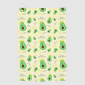 キュートなアボカド ゴルフタオル (正面)