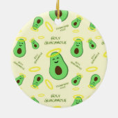 キュートなアボカド セラミックオーナメント (裏面)
