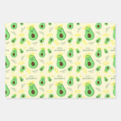 キュートなアボカド ラッピングペーパーシート (正面3)
