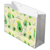 キュートなアボカド ラージペーパーバッグ (正面アングル)