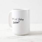 キュートなアライ感じドと神のコーヒーマグ コーヒーマグカップ (正面左)