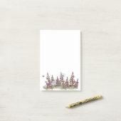 キュートなアラスカのFireweed/蝶はそれをノートに投稿 ポストイット (デスク上)