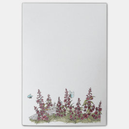 キュートなアラスカのFireweed/蝶はそれをノートに投稿 ポストイット