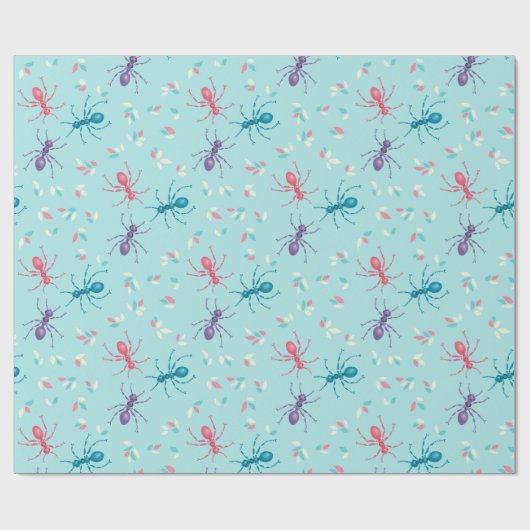 キュートなアリのゴブリン虫の恋人の昆虫学 ラッピングペーパー (フラット)