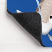 キュートなアーカイラフィッシュ漫画イラストレーション マウスパッド (コーナー)