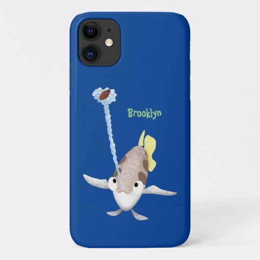 キュートなアーカイラフィッシュ漫画イラストレーション Case-Mate iPhoneケース (裏面)
