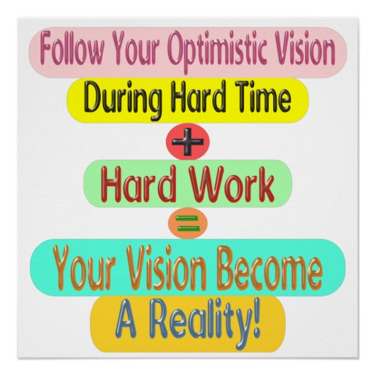 キュートなアートワークデザイン「サクセスフォーミュラ」について買 ポスター (正面)