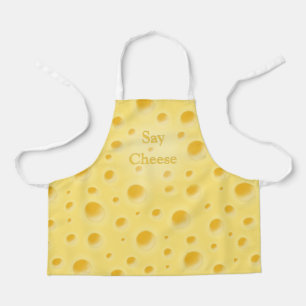 キュートなイエローホーリーチーズ「Say Cheese」 エプロン
