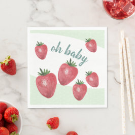 キュートなイチゴ水の色のハンドオ色彩の鮮やかンミント スタンダードランチョンナプキン