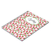 キュートなイチゴ蜂のノート ノートブック (左側)