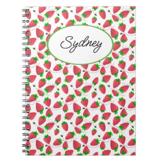 キュートなイチゴ蜂のノート ノートブック